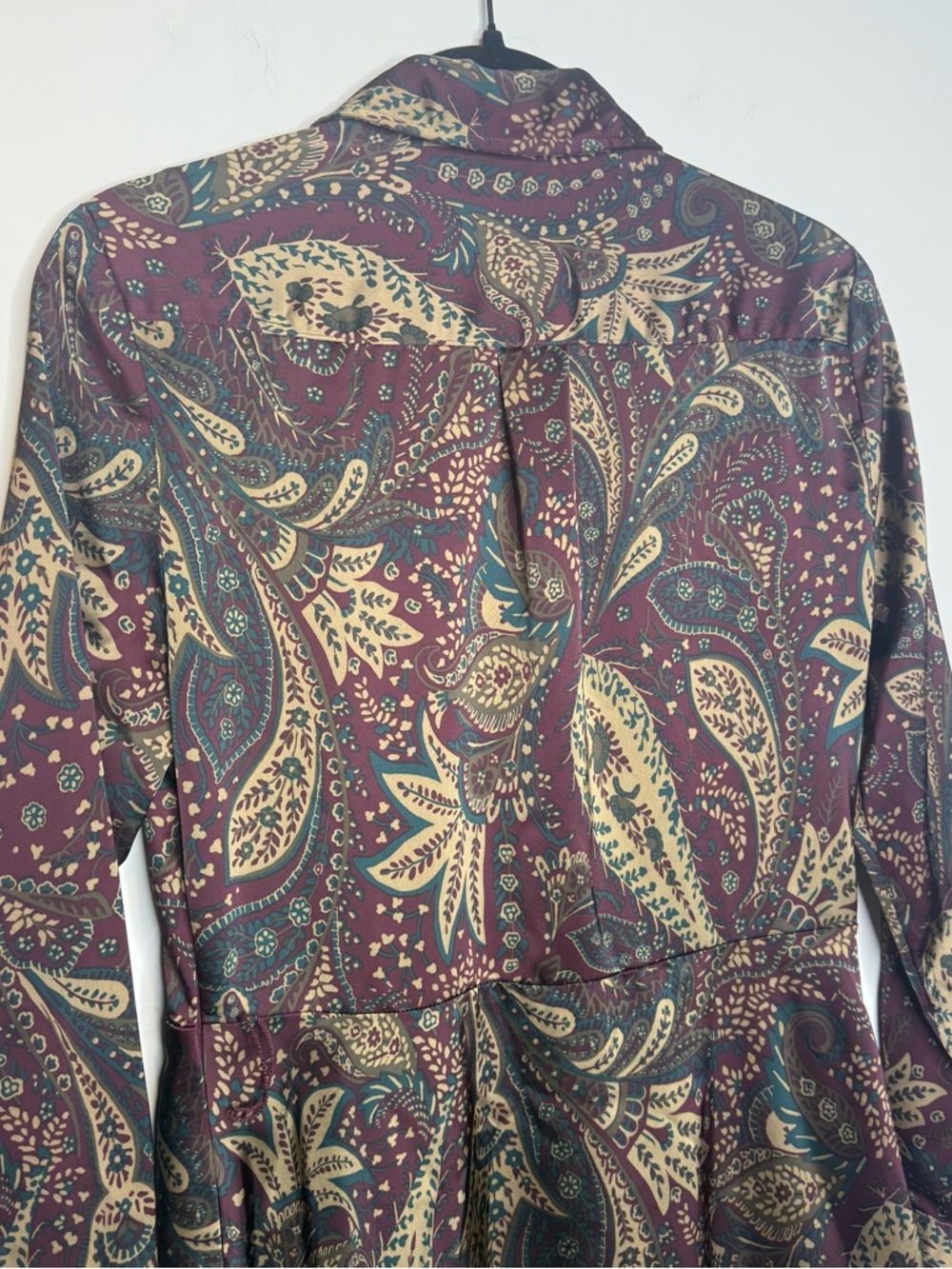Lauren Ralph Lauren Paisley Charmeuse Midi Dres - Picture 10 of 14